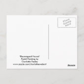 グレイハウンド犬のアートポストカード ポストカード (裏面)