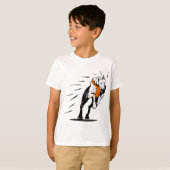 グレイハウンド犬のレース用レトロ Tシャツ (正面フル)