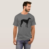 グレイハウンド犬の友人 Tシャツ (正面フル)