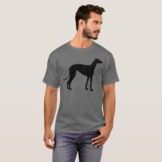 グレイハウンド犬の友人 Tシャツ (正面フル)