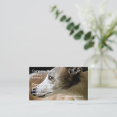 グレイハウンド犬の名刺 名刺 (スタンド正面)