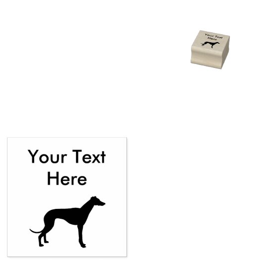 グレイハウンド犬の品種 ラバースタンプ (押印)