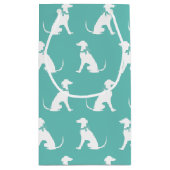 グレイハウンド犬の子犬 スモールペーパーバッグ (裏面)