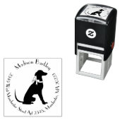 グレイハウンド犬の子犬 セルフインキングスタンプ (インサイチュ)