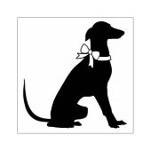 グレイハウンド犬の子犬 ラバースタンプ (インプリント)