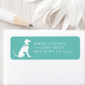 グレイハウンド犬の子犬 ラベル (インサイチュ)