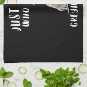 グレイハウンド犬の恋人のギフトを愛する女の子だけ キッチンタオル (折り畳み)