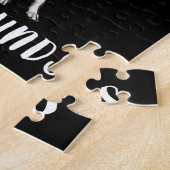 グレイハウンド犬の恋人のギフトを愛する女の子だけ ジグソーパズル (側面)