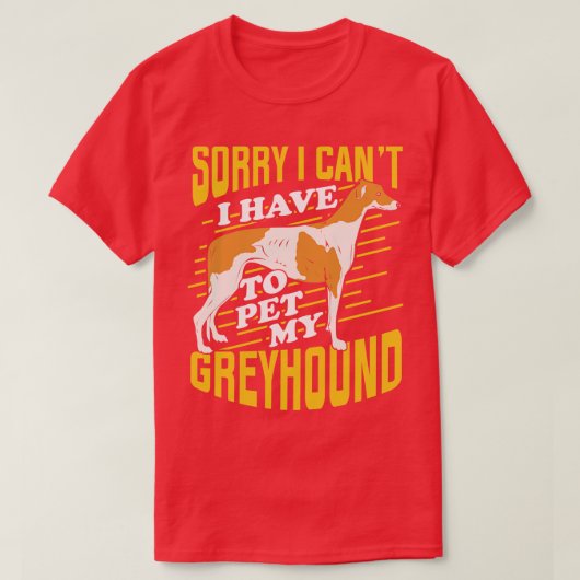 グレイハウンド犬の恋人のギフト Tシャツ (デザイン正面)