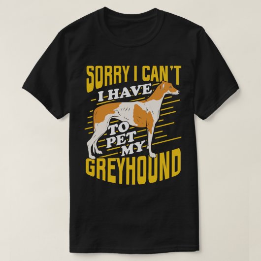 グレイハウンド犬の恋人のギフト Tシャツ (デザイン正面)