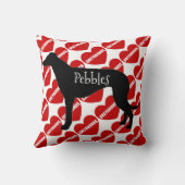 グレイハウンド犬の愛のために クッション (裏面)