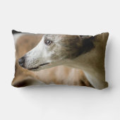 グレイハウンド犬の枕 ランバークッション (裏面)