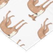 グレイハウンド犬の漫画イラストレーション テーブルクロス (アングル)