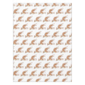 グレイハウンド犬の漫画イラストレーション テーブルクロス (正面)