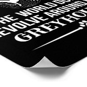 グレイハウンド犬は恋人を育てる ポスター (角)