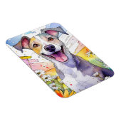 グレイハウンド犬フォトマグネット マグネット (右側)