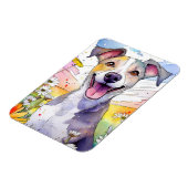 グレイハウンド犬フォトマグネット マグネット (左側)