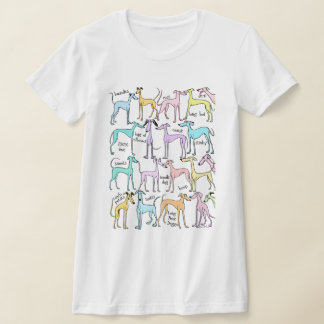 グレイハウンド犬19おもしろいハウンド Tシャツ