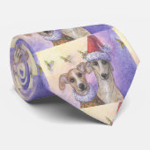 グレイハウンド犬、お祝いのタイ ネクタイ (ロール)