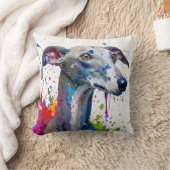 グレイハウンド犬 クッション (ブランケット)