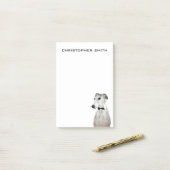 グレイハウンド犬 ポストイット (デスク上)