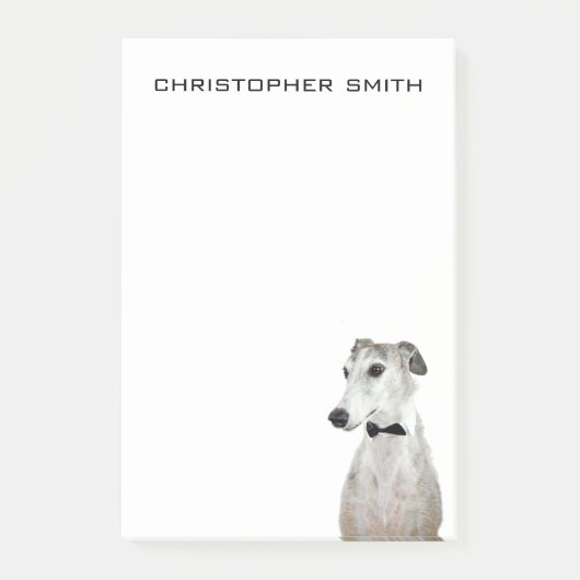 グレイハウンド犬 ポストイット (正面)