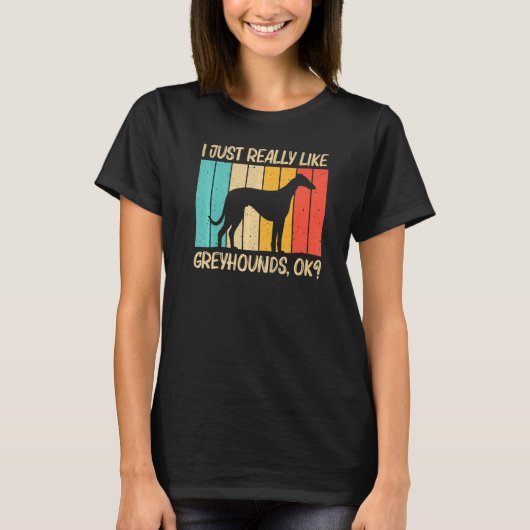 グレイハウンド男性へ女子イタリアングレイハウンド救助D Tシャツ (正面)