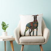 グレイハウンド白 クッション (椅子)