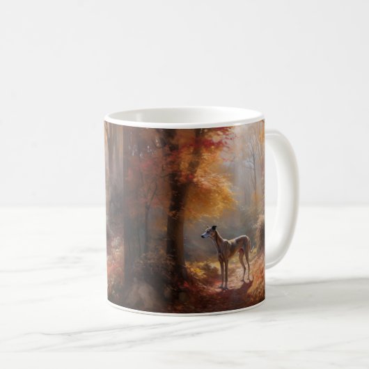 グレイハウンド紅葉秋インスパイア コーヒーマグカップ (正面右)