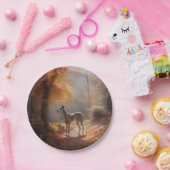 グレイハウンド紅葉秋インスパイア ペーパープレート (パーティー)