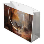 グレイハウンド紅葉秋インスパイア ラージペーパーバッグ (裏面アングル)