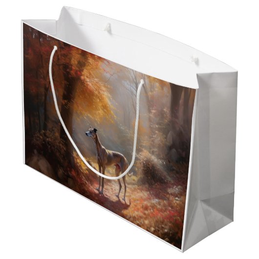 グレイハウンド紅葉秋インスパイア ラージペーパーバッグ (裏面アングル)