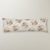 グレイハウンド絵を描ズ子犬かわいいオリジナルペットドッグアート ボディピロー (裏面)