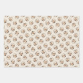 グレイハウンド絵を描ズ子犬かわいいオリジナルペットドッグアート ラッピングペーパーシート (正面)