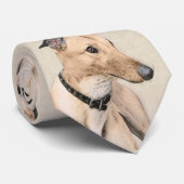 グレイハウンド絵画ズ – かわいいオリジナルドッグアート ネクタイ (ロール)