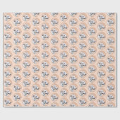 グレイハウンド絵画ズ – かわいいオリジナルドッグアート ラッピングペーパー (フラット)