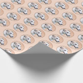 グレイハウンド絵画ズ – かわいいオリジナルドッグアート ラッピングペーパー (角)