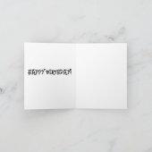 グレイハウンド誕生日カード カード (内部)