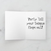 グレイハウンド誕生日カードETS カード (内部)