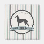 グレイハウンド退職したレーサー45 mph怠惰な犬 マグネット (正面)