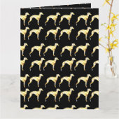 グレイハウンド カード (黄色い花)