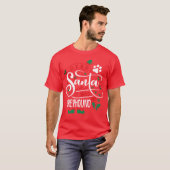 グレイハウンド クリスマス 犬の種類 男の子 ギフト Tシャツ (正面フル)