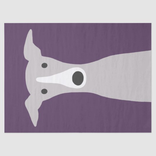 グレイハウンド、グレイハウイタリアンンド、ホイッペットドッグ 薄葉紙 (正面)