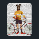 グレイハウンド・サイクリスト マグネット<br><div class="desc">ペット</div>