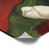 グレイハウンド&サンタクロース犬アートプリント ポスター (角)