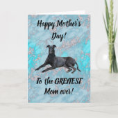 グレイハウンド ハッピーマザーズデー ブルーマーブル カード (正面)