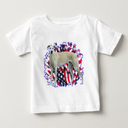 グレイハウンド・パトリオ ベビーTシャツ (正面)
