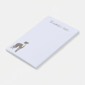 グレイハウンド・パーソナライズされたアニメーション・ドッグの投稿記事 ポストイット (アングル)