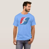 グレイハウンド ビンテージ バスライン ガール Tシャツ (正面フル)
