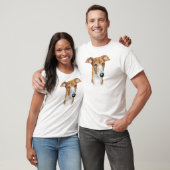 グレイハウンド・ブリンドルバスト Tシャツ (ユニセックス)
